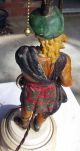 Tall Figure Statue Lamps Of Scottish Soldiers 1880 ' S,  Newel Post Lamps Lamps photo 1