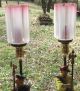 Tall Figure Statue Lamps Of Scottish Soldiers 1880 ' S,  Newel Post Lamps Lamps photo 2