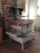 Grey Porcelain Antique Kitchen Wood Coal Cast Iron Stove All 4 Burner Stoves photo 4