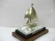 The Sailboat Of Silverep Of The Most Wonderful Japan.  A Japanese Antique. Other Antique Silverplate photo 2