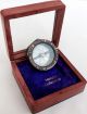 Vintage Henry Hughes London Antique Brass Compass With Mirror Top Wooden Box Compasses photo 5