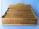 Very Early Australian Hand Carved Wooden Chip Carved Desk Tidy Letter Paper Rack Other Antique Furniture photo 9
