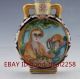 Chinese Porcelain Hand - Painted People Snuff Bottles W Qianlong Mark Snuff Bottles photo 2