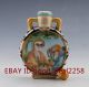 Chinese Porcelain Hand - Painted People Snuff Bottles W Qianlong Mark Snuff Bottles photo 6