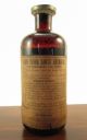 Antique Parke Davis Yerba Santa Fluid Bottle,  Amber Glass,  Full W/ Lead Seal Bottles & Jars photo 2