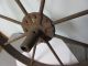 Large Rusty Old Vintage Steel Spoked Wheel : Primitive,  Repurpose,  Steampunk Primitives photo 2