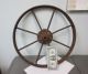 Large Rusty Old Vintage Steel Spoked Wheel : Primitive,  Repurpose,  Steampunk Primitives photo 3