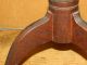 Best 18th C Ct Qa Candlestand Screaming Tiger Maple Spanish Brown Paint Primitives photo 10