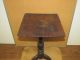 Best 18th C Ct Qa Candlestand Screaming Tiger Maple Spanish Brown Paint Primitives photo 3