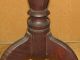 Best 18th C Ct Qa Candlestand Screaming Tiger Maple Spanish Brown Paint Primitives photo 6