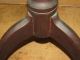Best 18th C Ct Qa Candlestand Screaming Tiger Maple Spanish Brown Paint Primitives photo 7