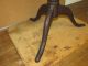 Best 18th C Ct Qa Candlestand Screaming Tiger Maple Spanish Brown Paint Primitives photo 8