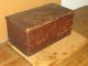 Rare Early 18th C W&m Ct Bible Box In The Best Grungy Dry Red Paint Primitives photo 3