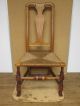 A Great Early 18th C Ma Queen Anne Chair Bold Spanish Feet With A Carved Crest Primitives photo 1