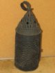 Great 18th C Pierced Tin Paul Revere Type Lantern Great Black Paint Primitives photo 2