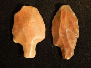 Two 55,  000 To 12,  000 Year Old Stemmed Aterian Lithic Artifacts 18.  76 photo