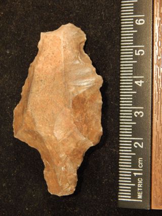 Aterian Artifact Knife Point Or Scraper 55,  000 - 12,  000 Years Old Algeria 3.  57 photo