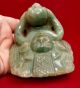 Mayan Stone Chief Shaman Figure Holding Skull - Vintage Pre Columbian Style Statue The Americas photo 5