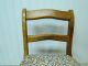 Vintage Wooden Childs Armless Rocking Chair Cushion Seat Hardwood Hand Made? Euc 1900-1950 photo 2