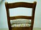 Vintage Wooden Childs Armless Rocking Chair Cushion Seat Hardwood Hand Made? Euc 1900-1950 photo 3