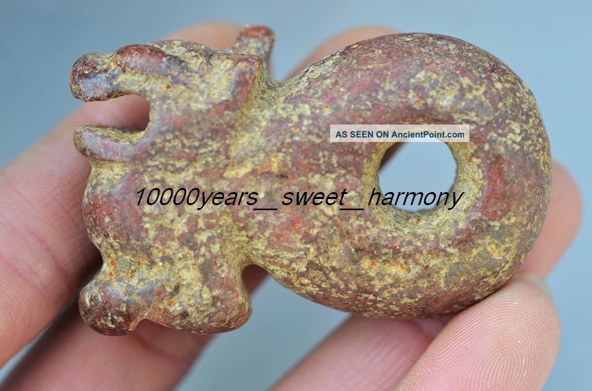 Chinese Hongshan Culture Old Jade Beast Amulet Statue Pn1 Other Antique Chinese Statues photo