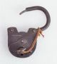1850s Antique Hand Crafted Iron Brass Pad Lock Germany Locks & Keys photo 4