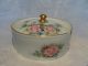 Germany Bavaria Hand Painted Porcelain Stud Collar Button Box German Rosenthal Baskets & Boxes photo 4