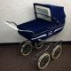 Vintage Perego Navy Blue Italian Stroller Baby Carriage Buggy - Baby Carriages & Buggies photo 2