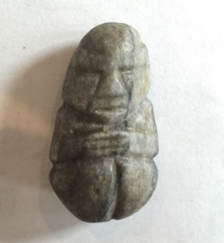 Authenticated Pre - Columbian Carving Carved Stone Figure Likely Mezcala Artifact photo