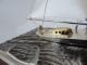 Masterly Hand Crafted Signed Japanese Sterling Silver 985 Model Yacht Ship Japan Other Antique Sterling Silver photo 1