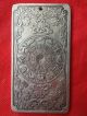 Chinese Old 12 Zodiac - Tiger Tibet Silver Bullion Thanka Amulet 135g N Amulets photo 2
