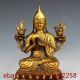 Chinese Brass Handwork Carved Buddha Statue Buddha photo 1
