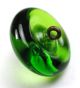 Antique Charmstring Button Lime Green Cone - 5/8 Inch Buttons photo 1