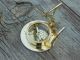 Nautical Brass Handmade Functional Compass Marine Camping Sundial Compass Decor Compasses photo 1