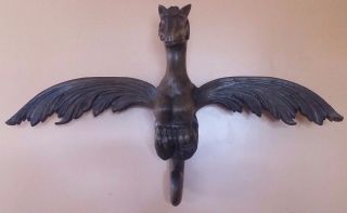 Very Large Rare Antique French Carved Wood Sphinxes Figure 19 C - Gothic Style photo