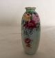 Gorgeous Antique Limoges Austrian Porcelain Mini Vase Hand Painted Roses Vases photo 5
