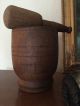 Antique Victorian Large Wooden Primitive Mortar And Pestle Apothecary Early Herb Mortar & Pestles photo 7