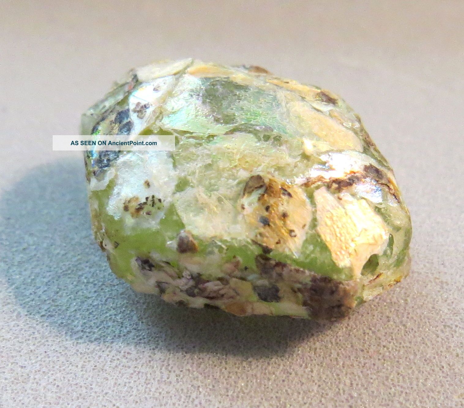 Ancient Roman Glass Bead Focal Excavated Afghanistan Roman photo