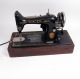 1922 Antique Singer Model 99k Sewing Machine Y756727 With Dark Wood Base & Cover Sewing Machines photo 10