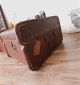 Antique Travel Steamer Trunk Coffee Table Vintage Storage Chest With Tray Ship Equipment photo 2
