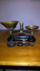 Antique Libra Scale Co Cast Iron And Brass With Weights England Scales photo 3