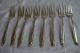 8 Pc Wallace Stradivari Sterling Silver Salad Fork No Monogram 284 Gr Flatware & Silverware photo 1