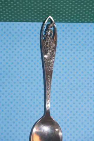 Antique 16g Sterling Silver Souvenir Spoon Niagara Falls Not Scrap photo