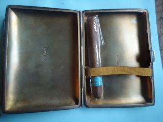 Solid Silver Cigar Case 1900 photo