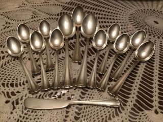 1847 Rogers Bros Xs Triple Silverplate 1912 Cromwell 14 Spoons photo