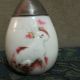 Antique Eagle Glass Co Victorian Muffineer Shaker Embossed Rabbits Egg Shaped Salt & Pepper Shakers photo 1