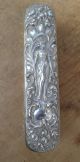 Antique Sterling Brush Lady Holding Wreath - Roses - Art Nouveau - Repousse Brushes & Grooming Sets photo 1
