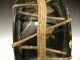 Japanese Vintage Drum Shime - Daiko Taiko Lacquer Makie Pine Hawk Drumstick Other Japanese Antiques photo 9