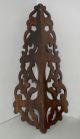 Antique Vintage Victorian Scrollwork Wood Hanging Whatnot Curio Display Shelf 1900-1950 photo 1