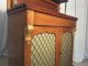 Antique Victorian Mahogany Chiffonier Bookcase With Silk Lined Brass Grilles 1800-1899 photo 4